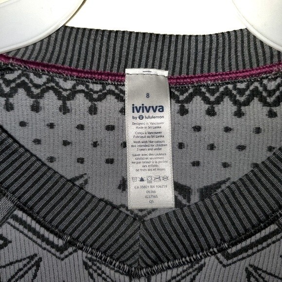IVIVVA - LULULEMON Fly Tech Glacier Air Long Sleeve Activewear Top Thumbholes 8 - Picture 5 of 6